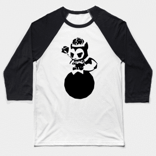 Brownie Magician minimal silhouette white Baseball T-Shirt